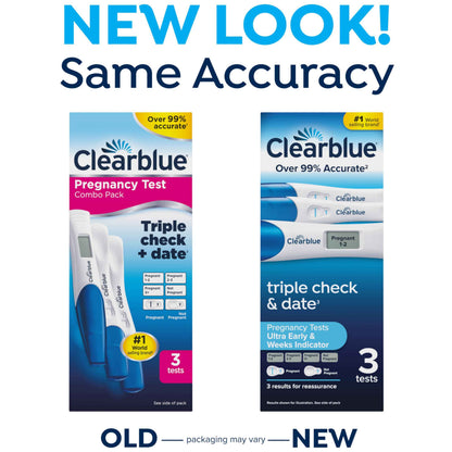 Clearblue Pregnancy Test Triple Check & Date Combo Pack, 3 Tests (1 Digital, 2 Visual) 🍁 All In One Marketplace Canada