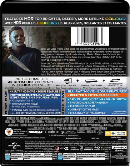Halloween (2018) - 4K Ultra HD + Blu-ray (Bilingual)