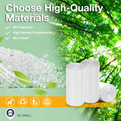 150 Count Garbage Bags 30 Litres/8 Gallon Kitchen Trash Bags Medium Unscented White Garbage Can Liners 🍁 All In One Marketplace Canada