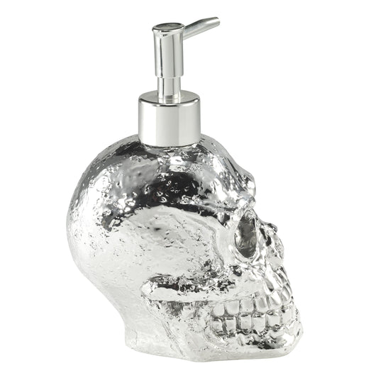 Avanti Linens - Soap Dispenser/Lotion Pump, Guest Bathroom Essentials, Skull Design Bath Decor (Halloween Collection)