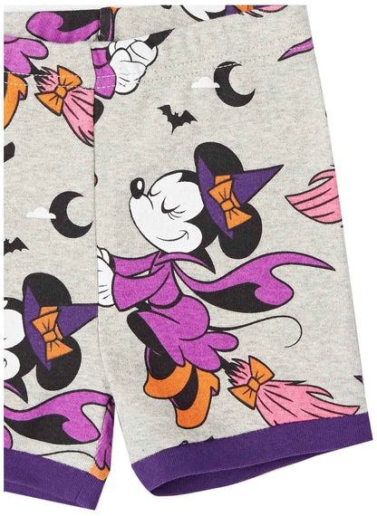 Amazon Essentials Disney | Marvel | Star Wars Girls' Pajama Set, Minnie/Halloween, 10 Years