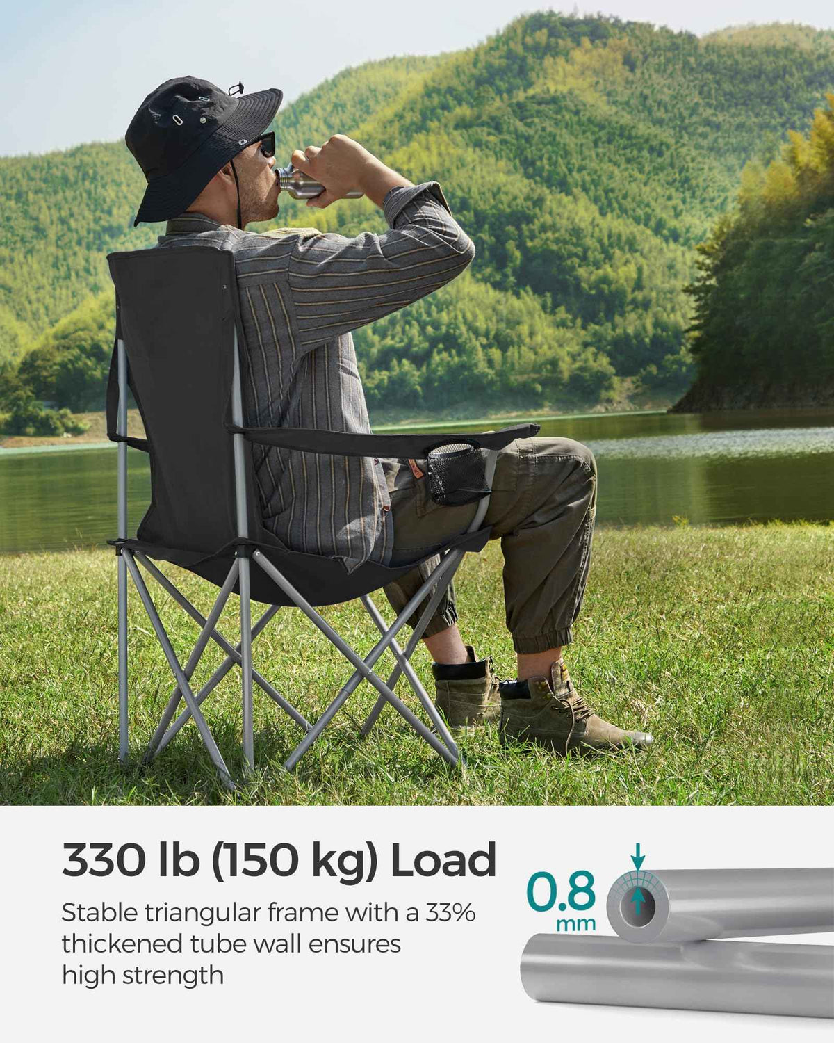 SONGMICS Set of 2 Folding Camping Chairs, Max. Load Capacity 330 lb 🍁 All In One Marketplace Canada