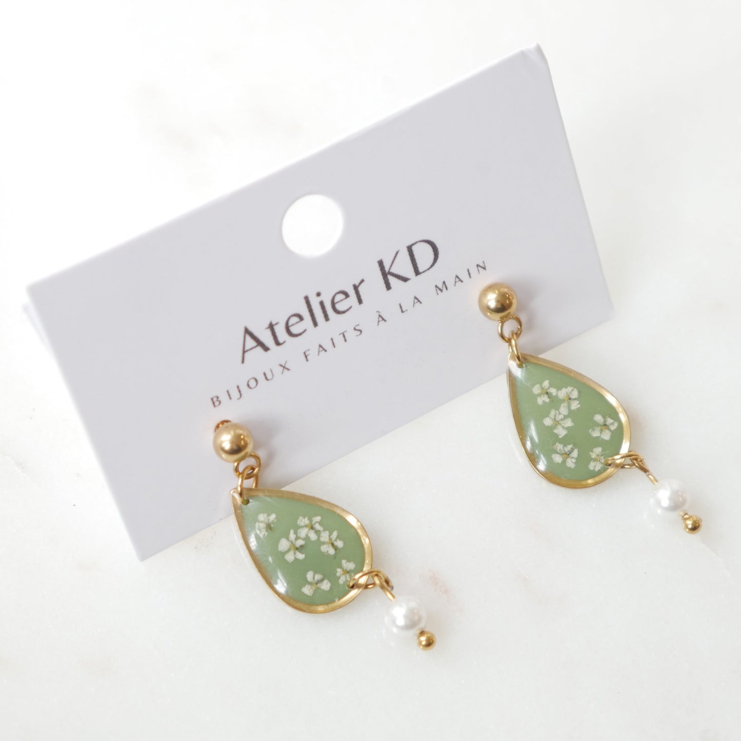Boucles d'oreilles Perla - goutte 16mm - Édition spéciale automne 2025