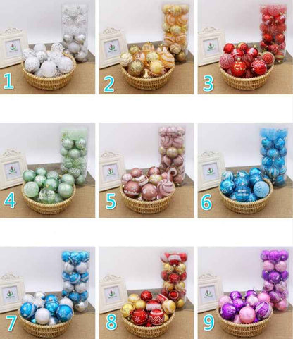 Christmas Tree Ball Ornaments 6cm, Bright Holiday Decorations
