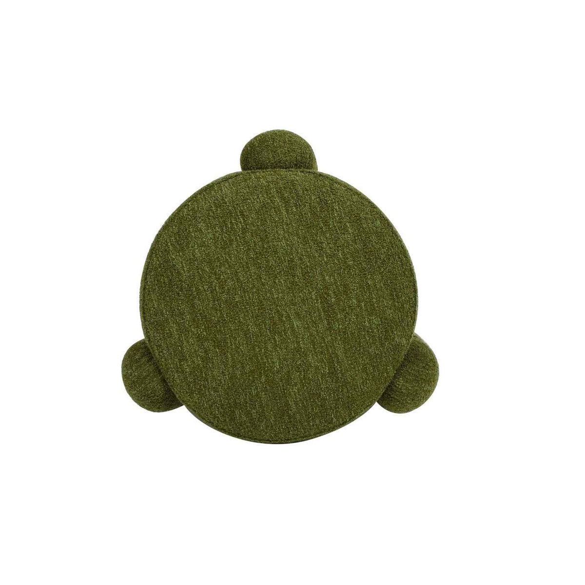 Olea Boucle Ottoman - Moss Green