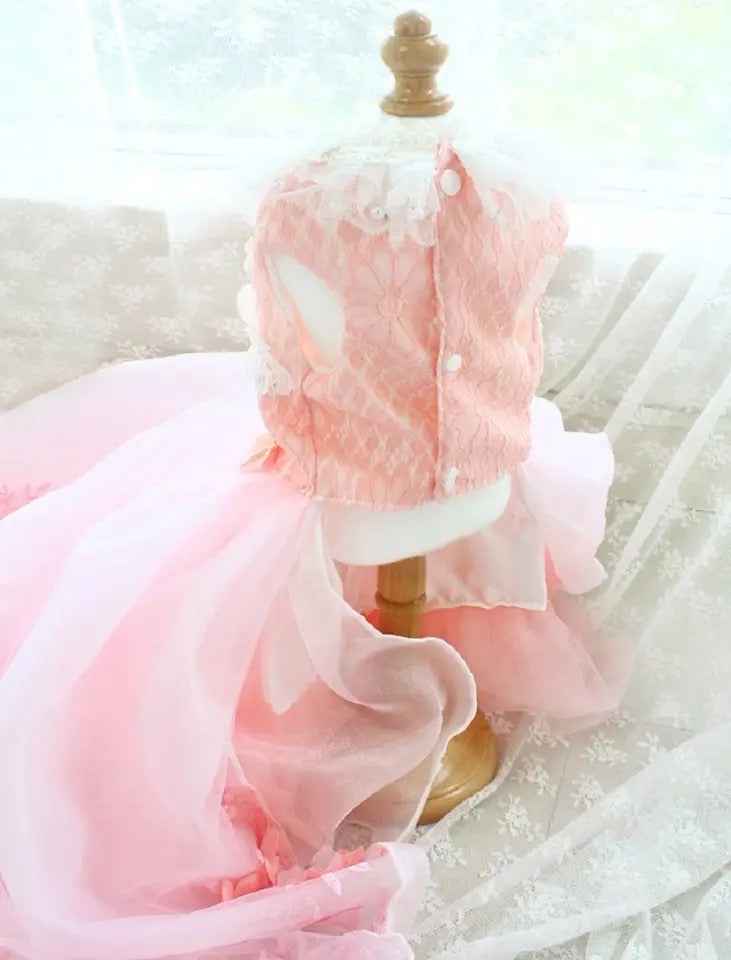Fairytale Dog Dress | Elegant Long Gown for Dogs