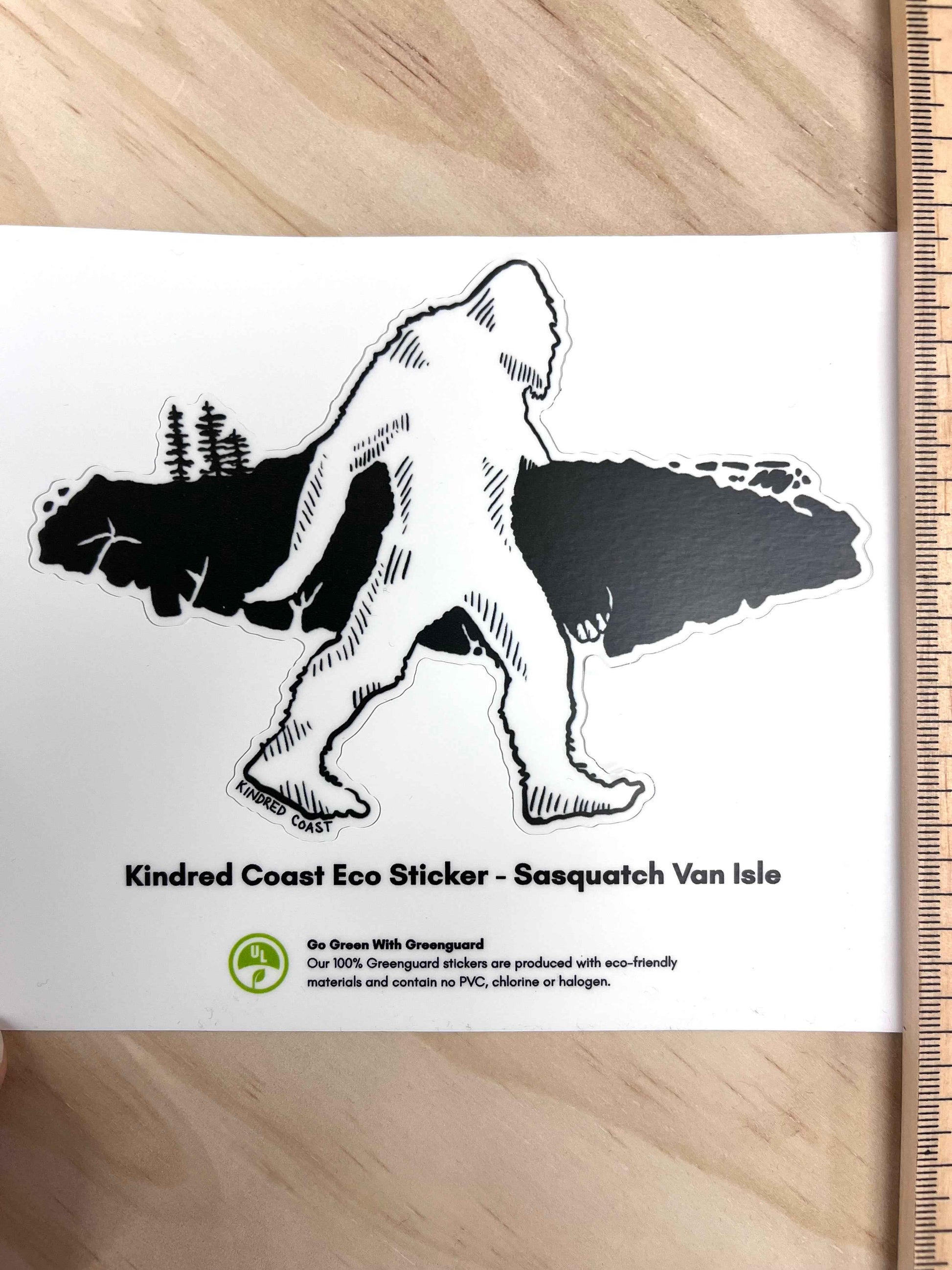 SASQUATCH VAN ISLE Eco Vinyl Stickers