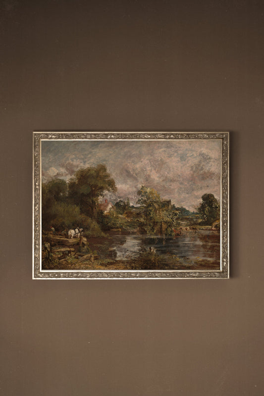 L'ART DES PAYSANS, CADRE VINTAGE ARGENT