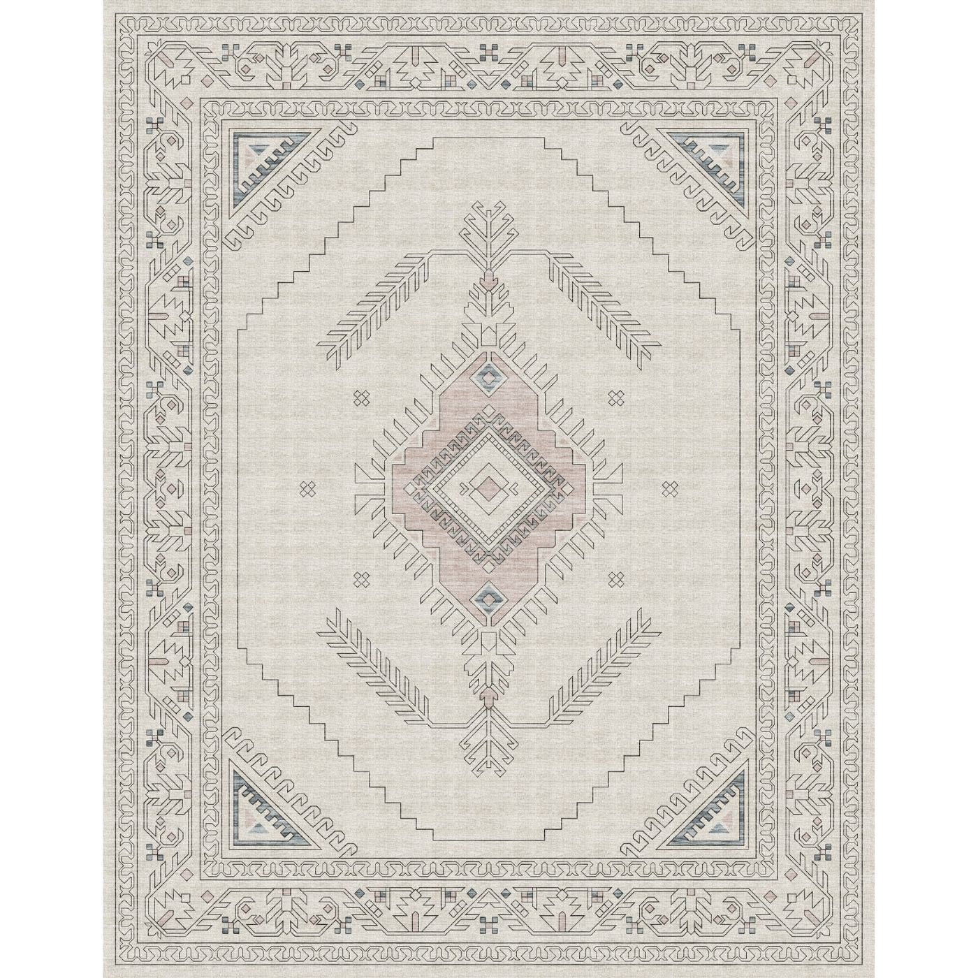 Teppich Charna Natur Beige