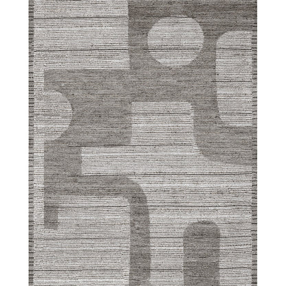Teppich Puzzo Grau Silber