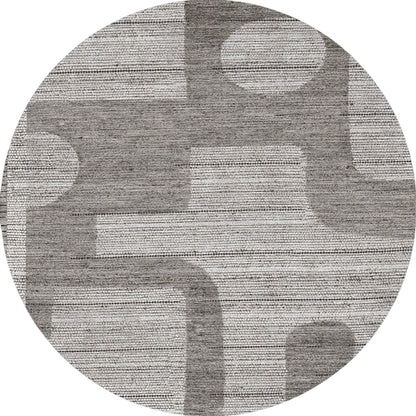 Teppich Puzzo Grau Silber