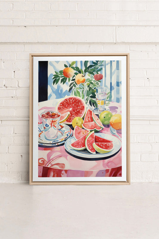 MELON OASIS HARVEST, Oeuvre sur toile étirée