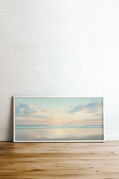 MORGENRÖTE DES FRIEDENS, Werk auf gespannter Leinwand