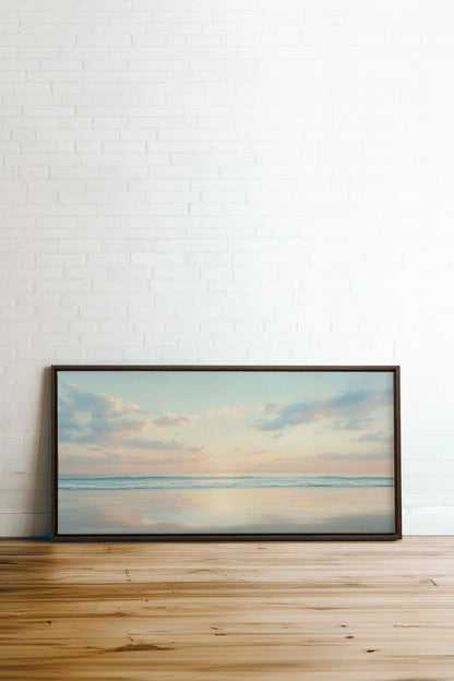 MORGENRÖTE DES FRIEDENS, Werk auf gespannter Leinwand