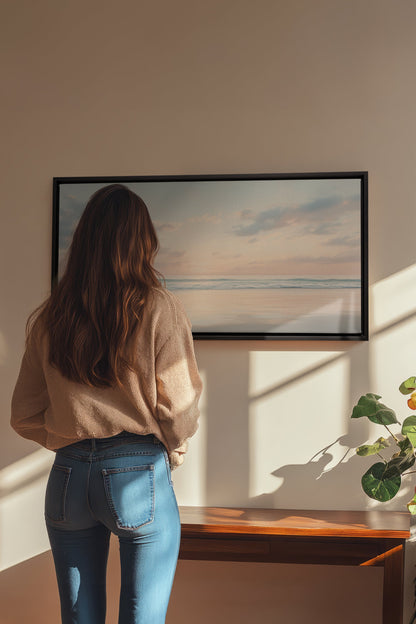 MORGENRÖTE DES FRIEDENS, Werk auf gespannter Leinwand