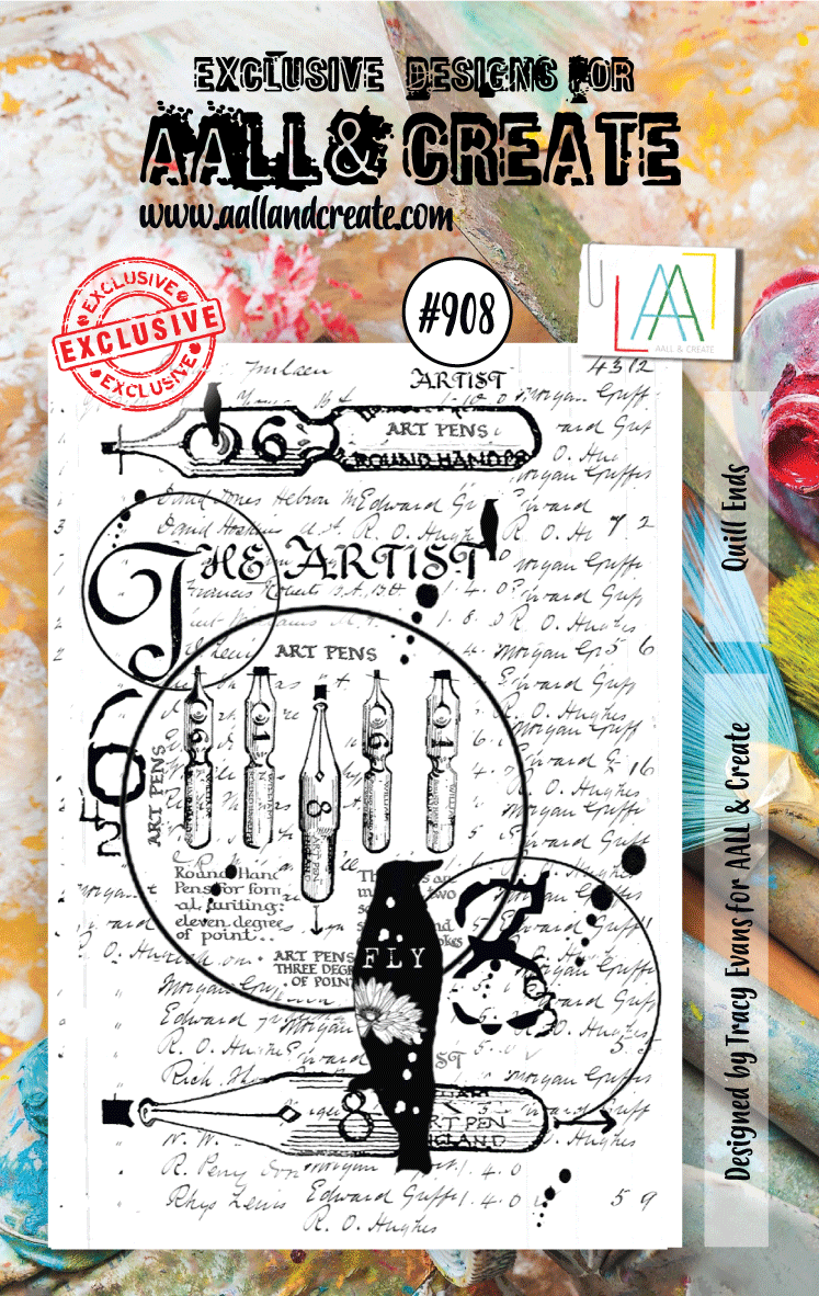 AALL and Create Stamp Set -908 - Quill Ends