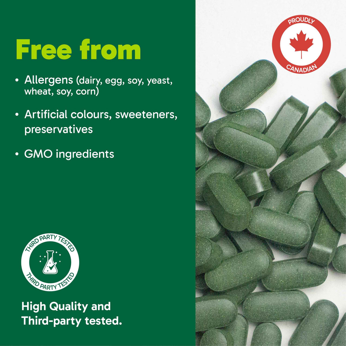 Organika Spirulina 180 Tabs 🍁 All In One Marketplace Canada