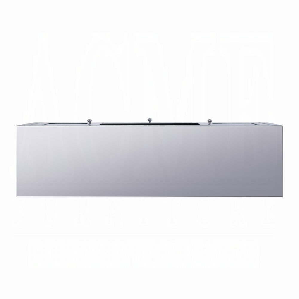 Brilliance-III Luxury Mirrored TV Stand - Clear