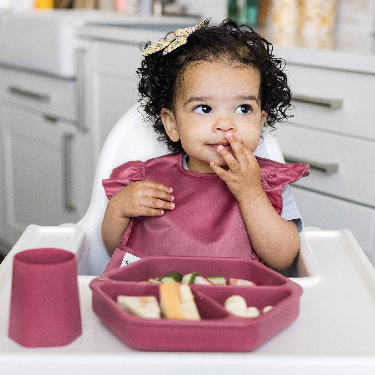 Tiny Twinkle - Mess-proof Easy Bib 3 Pack - Unicorn, Rainbow, Burgundy 🍁 All In One Marketplace Canada