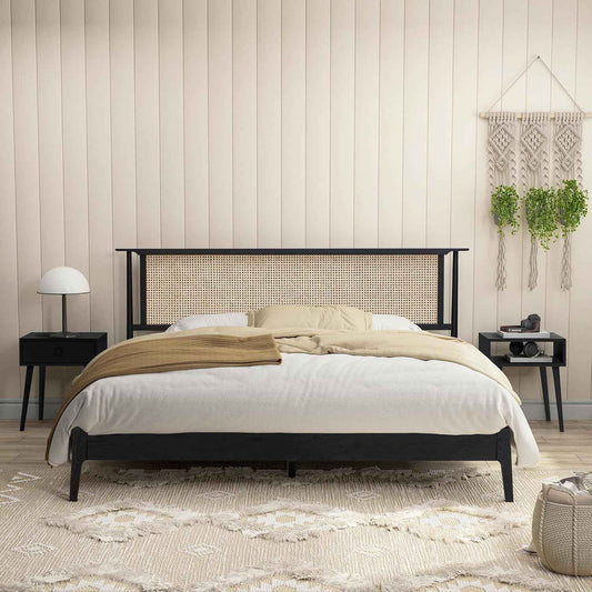Ruby Natural Rattan Bed Frame