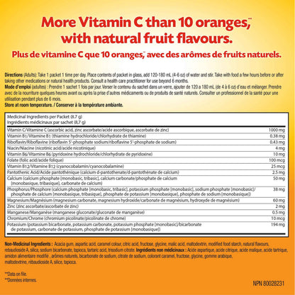 Emergen-C Immune Support Fizzy Drink Mix, A Boost of Vitamins and Minerals, Acai Berry, 30 Sachets 🍁 All In One Marketplace Canada