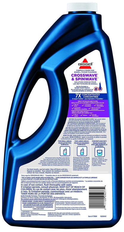BISSELL Multi-Surface Formula for CrossWave & SpinWave, Wet/Dry Vacuum Solution (64oz), 1789N 🍁 All In One Marketplace Canada