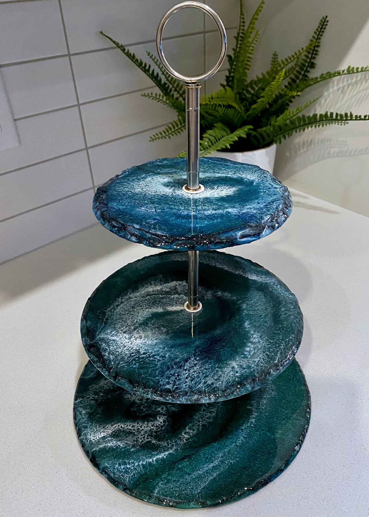 Slate Tiered Serving Platter - AURABAGS SHOP