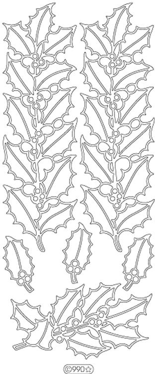 Deco Stickers - Holly Leaves