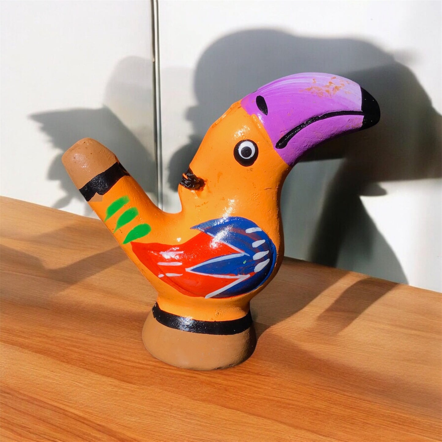 Painted Toucan Bird Water Whistle