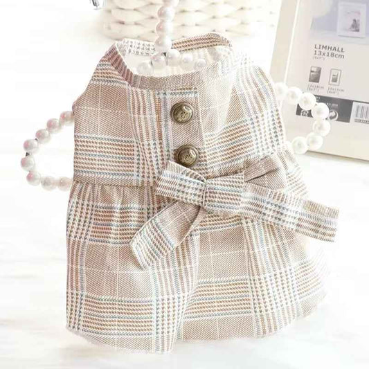 Sally Dog Dress | Plaid Dog | Pet Wear