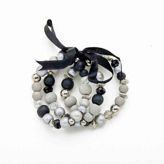 Set Of 3 Wooden Bracelets