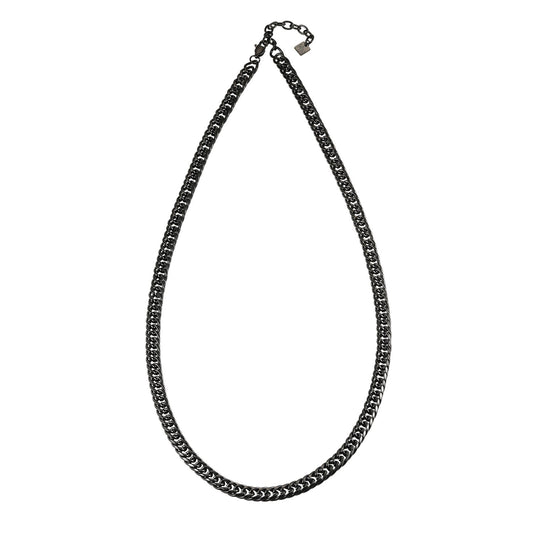 ABASI BLACK: Black Carbon Chunky Link Chain