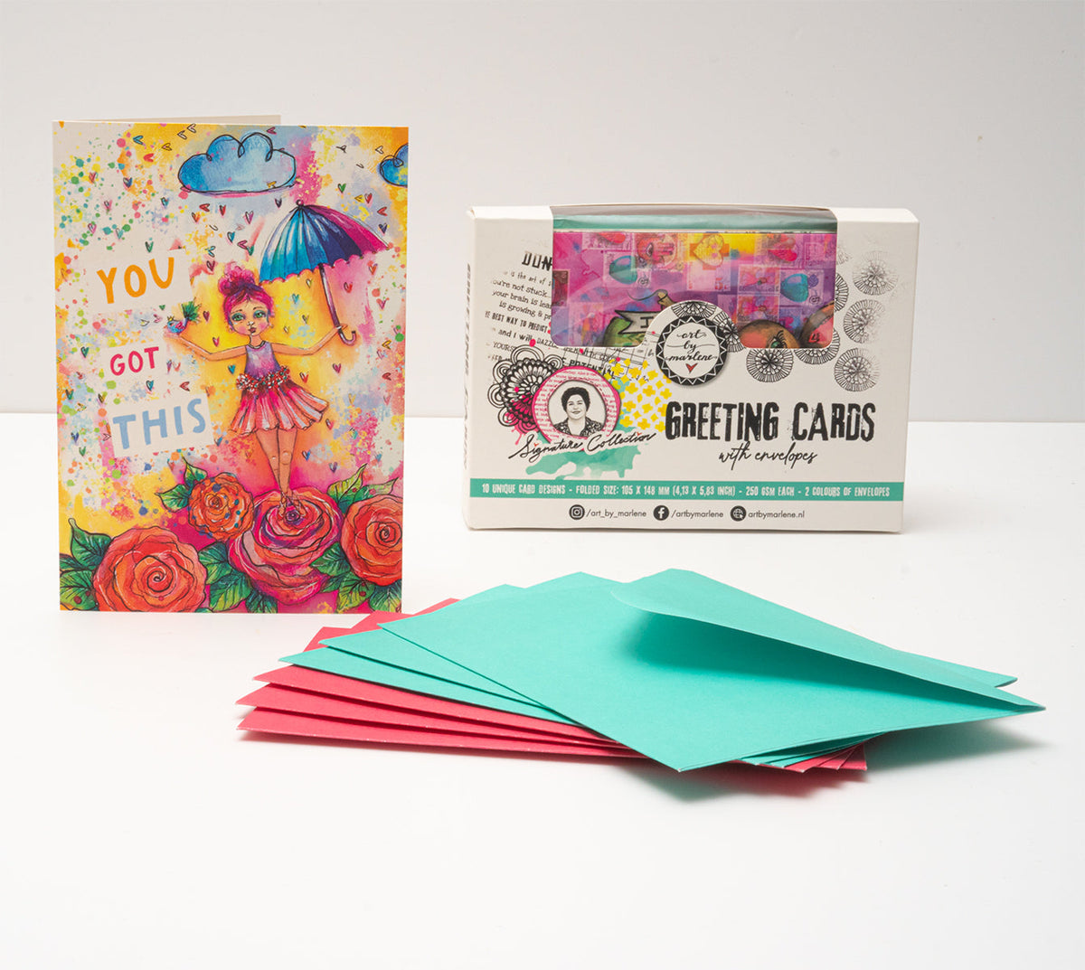 ABM Greeting Cards 10 Unique Designs Signature Collection 20 PC