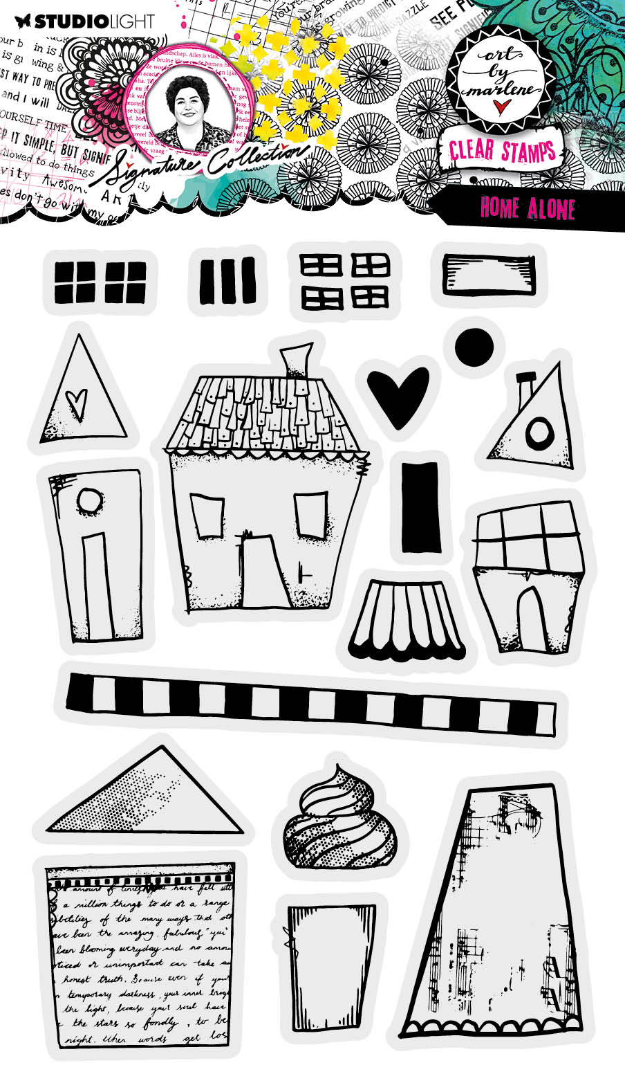 ABM Clear Stamp Home Alone Signature Collection 148x210x3mm 18 PC nr.597