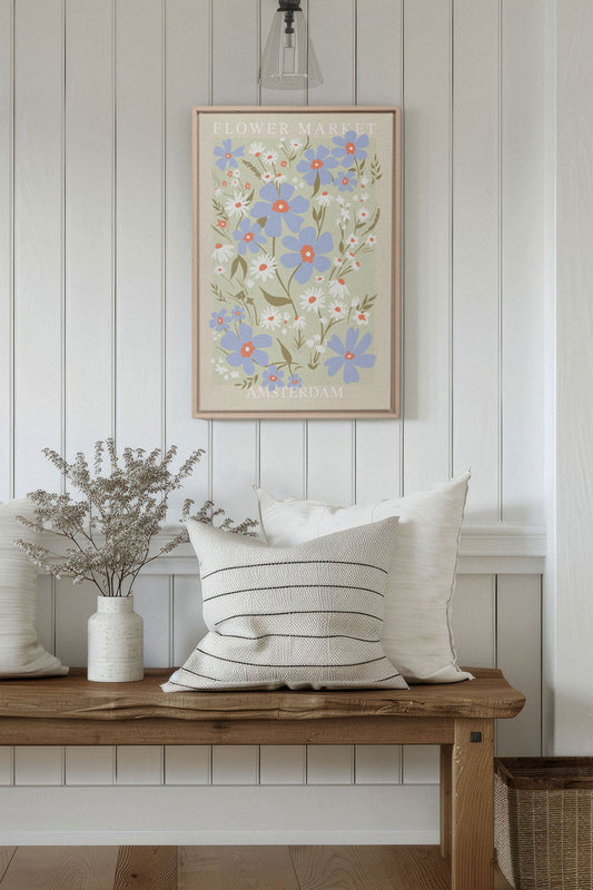 AMSTERDAM BLOOM, Oeuvre sur toile étirée