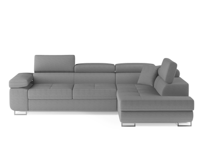 Anton Storage Sleeper Sectional Sofa - Grey