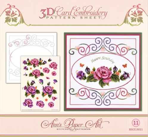 Ann's Paper Art - Embroidery pattern-Garden Enchantment