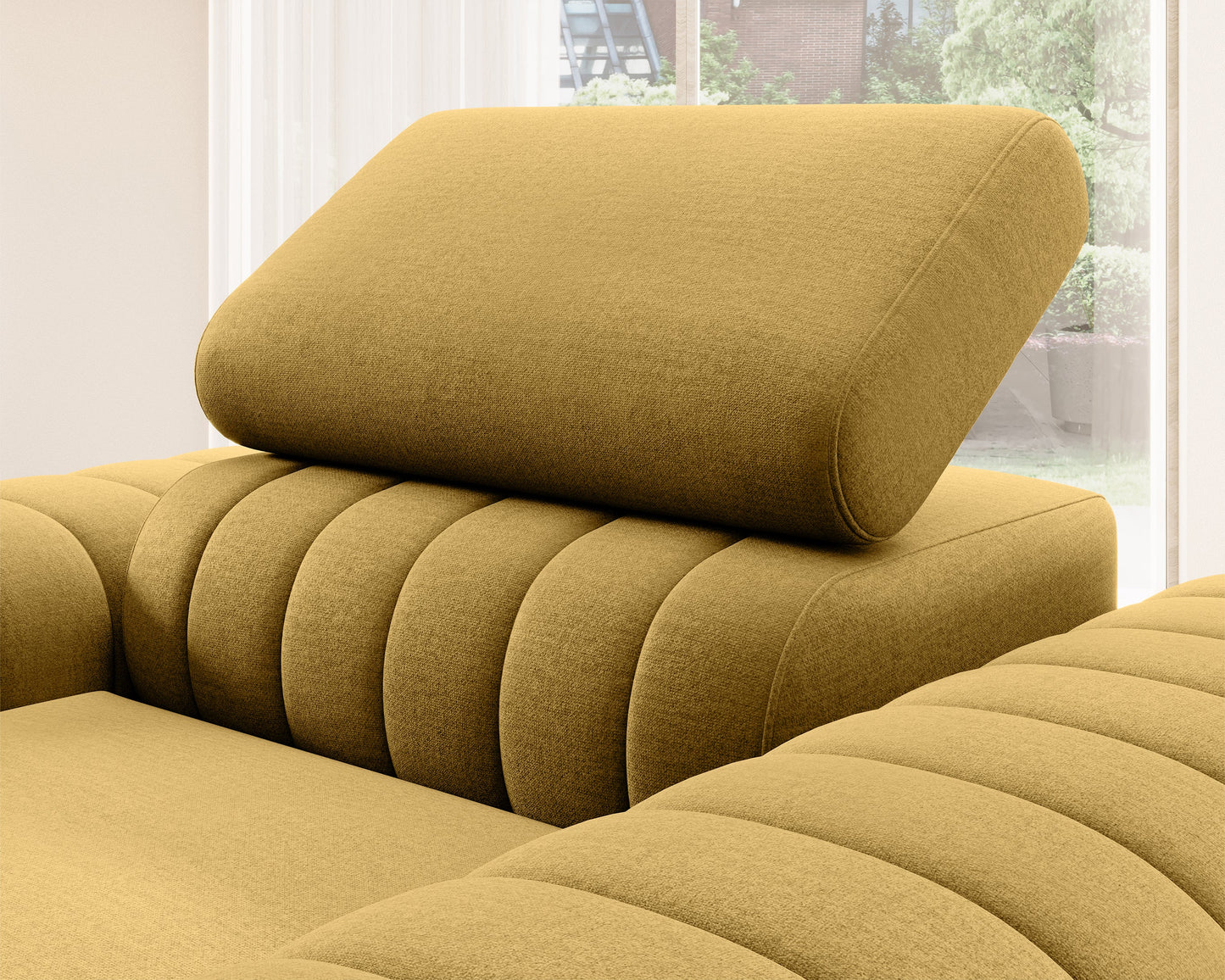 Laurence Modern Accent Chair - Mustard