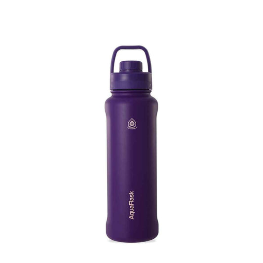AquaFlask 1080ml (40oz) Stainless Steel Water Bottle with Sports Lid – Hot & Cold, Leakproof, BPA-Free