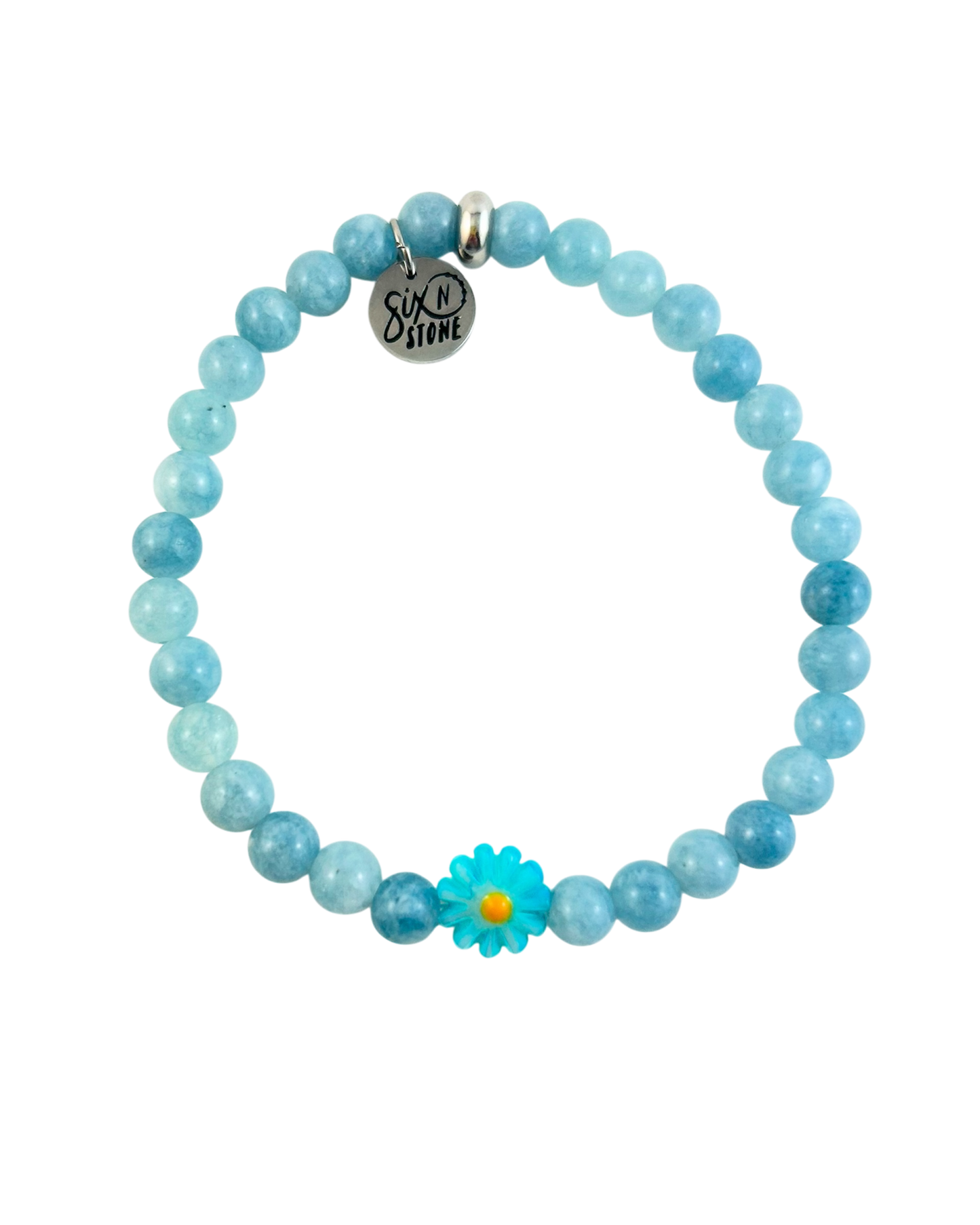 Mini Gemstone Flower Bracelet - multiple colours