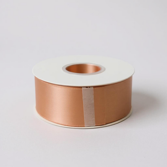 Satin Ribbon Double Face-Peach #720- 3.8 cm Wide