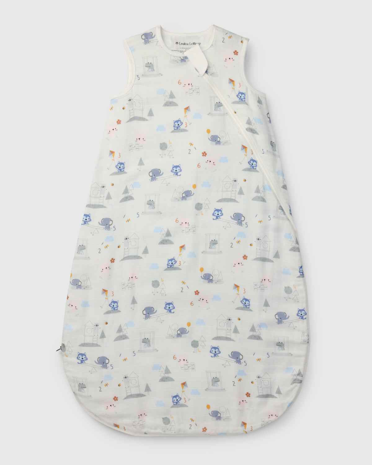 Baby Bamboo Muslin Sleep Sack 0.5 TOG - Mini Mathletes