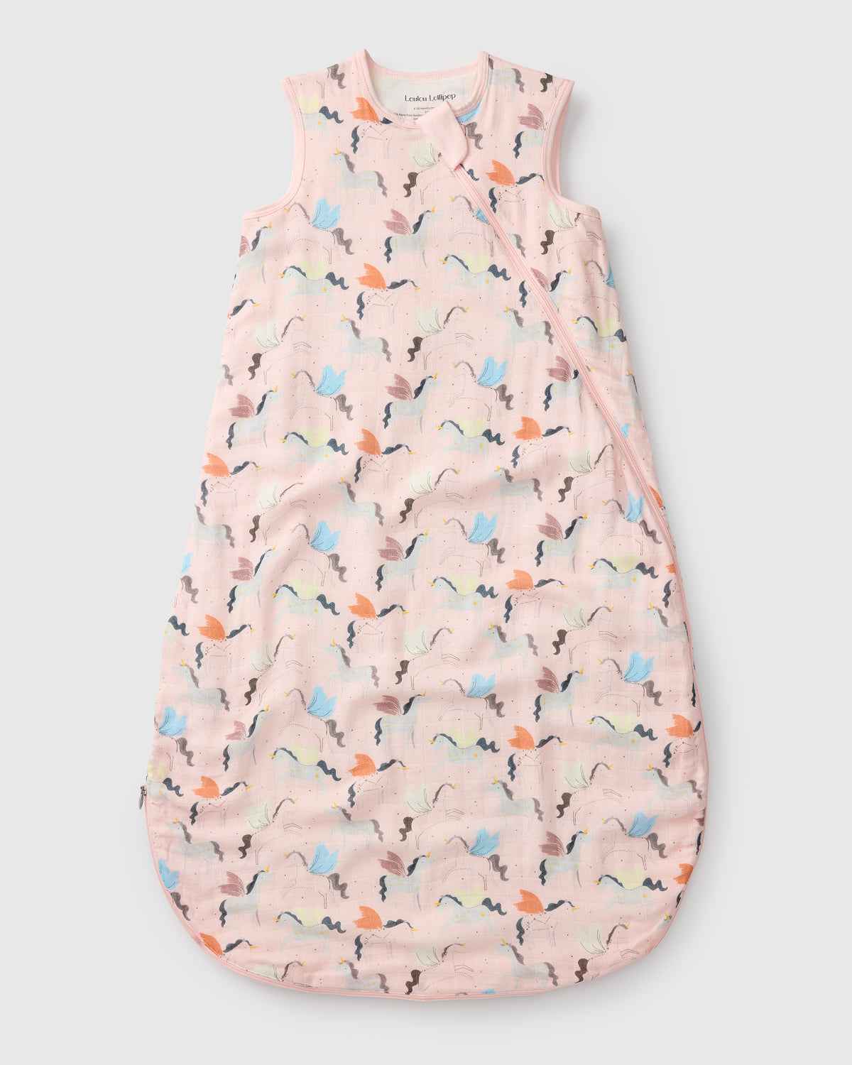 Baby Bamboo Muslin Sleep Sack 0.5 TOG - Unicorn Ballet
