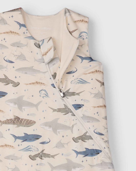Baby Sleep Sack TENCEL™ 1.0 TOG - Smiley Sharks