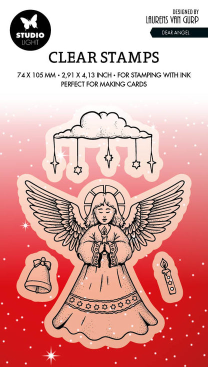 BL Clear Stamp Dear Angel By Laurens 89x64x3mm 4 PC nr.488
