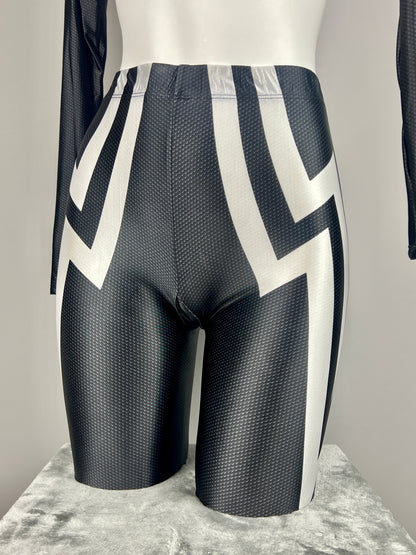 Woman Super Hero Spandex Open Crotch Cosplay Bodysuit Sexy Lingerie
