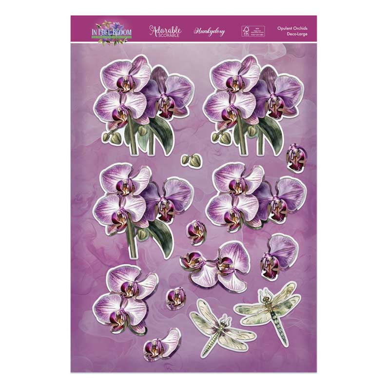 In Full Bloom Deco-Large Set - Opulent Orchids
