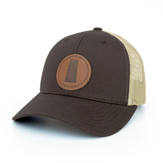 Saskatchewan Leather Patch Trucker Hat
