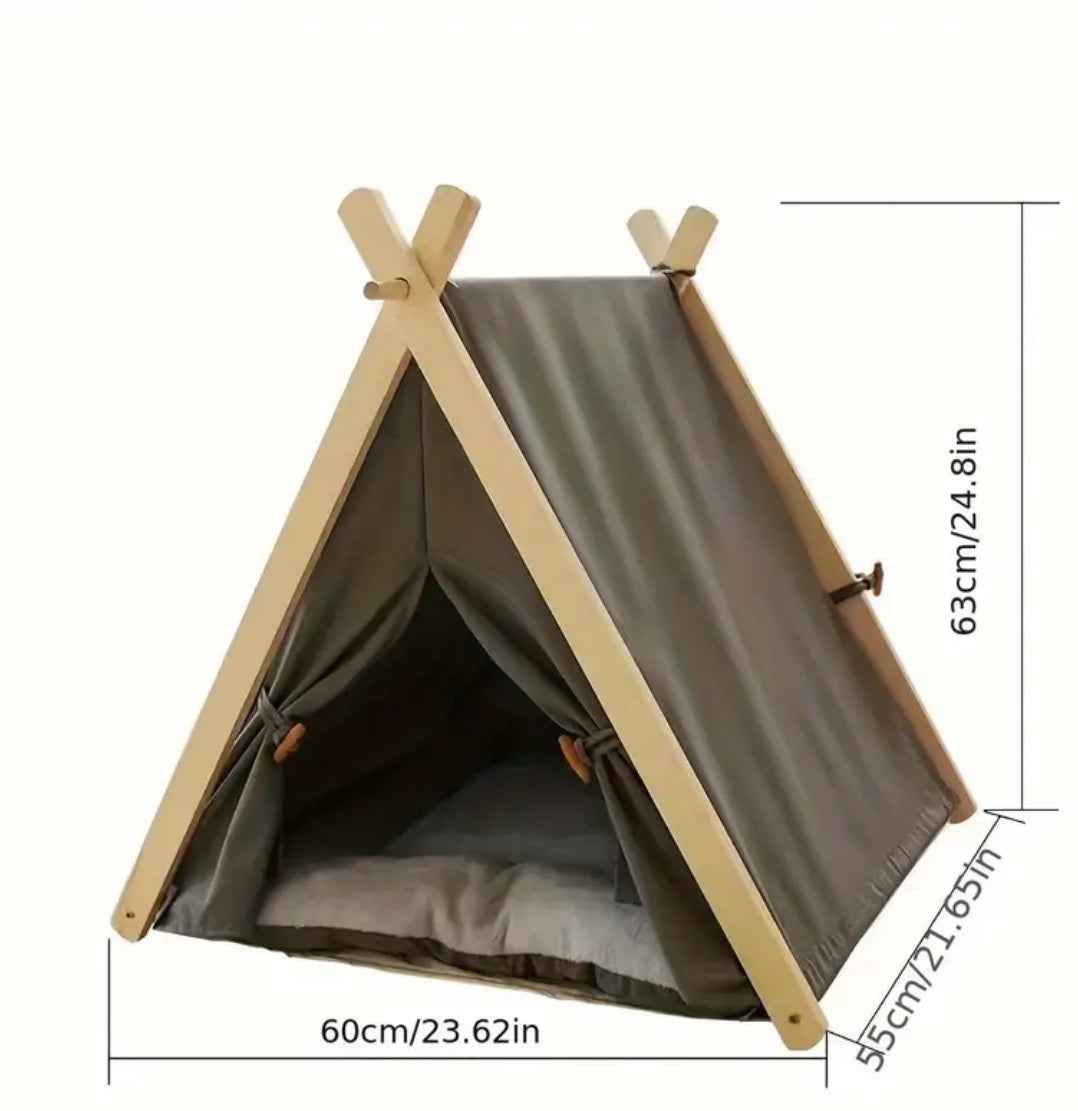 Nordic Dog Tent Bed | Enclosed Pet Hideaway Bed