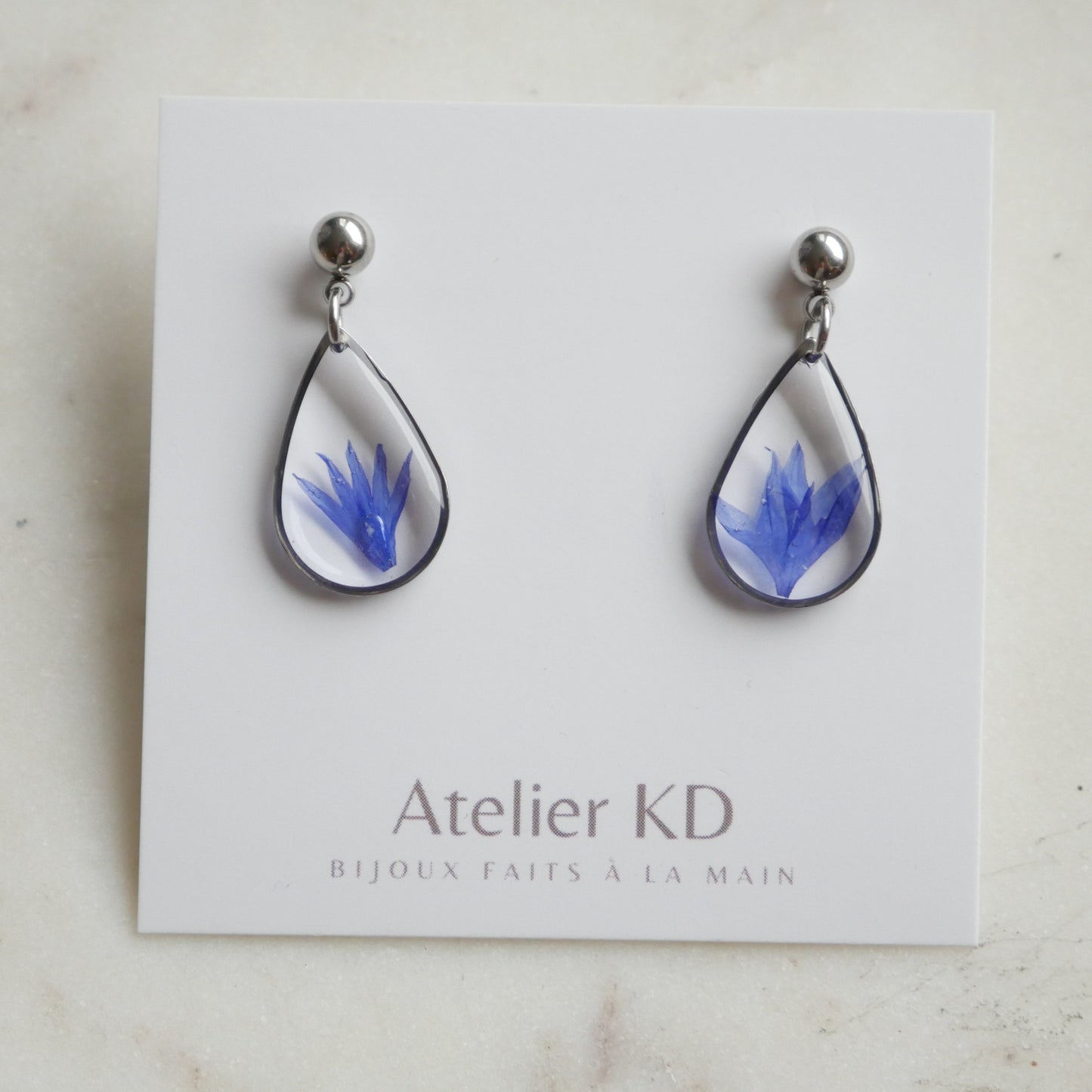 Boucles d'oreilles Blu - goutte (médium)